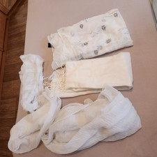 5 Stück Damen Tücher Loop Schal verschiedene Farben und Marken weiß creme