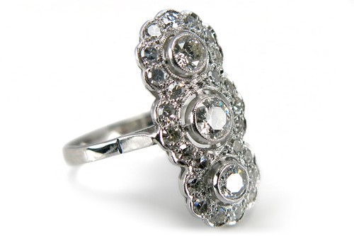 Damen ring diamanten - 0,70, ct