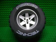 Lego Technik , Rad, Reifen mit Felge Metallic Silber aus Set 8457