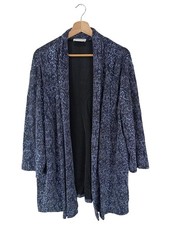 FRANK WALDER Cardigan Damen Jacke Gr. DE 48 blau Casual-Look