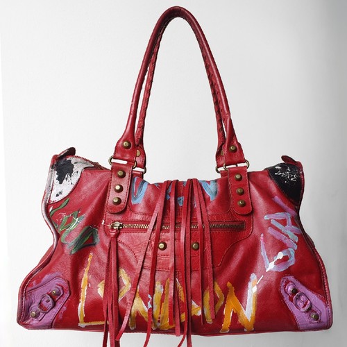 Vintage city bag large - bag, art