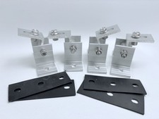 4x Alu Halterung PV Aufständerung Halter dreh. Solar Befestigung Dach Boden Wand