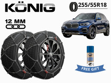 Schneeketten Konig 12MM Für BMW X5 (G05) 2019-2023 255/55R18 Gr 255 XG12PRO