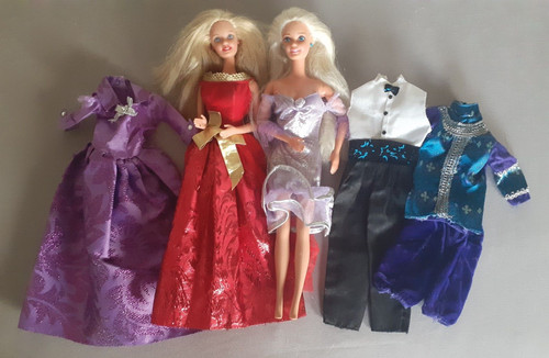 Konvolut barbie und kleidung - "barbie",