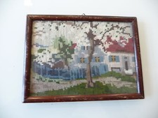 Antikes handgesticktes bild - antikes,