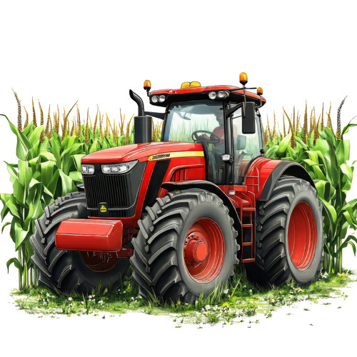 Wandtattoo aufkleber traktor - wandtattoo,