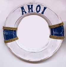 Rettungsring Ahoi blau/weiß