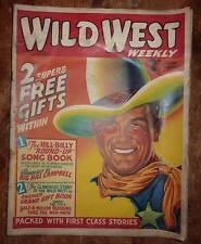 WILD WEST COMIC 12th MARCH 1938 No 1 Vol 1 FIRST EVER EDITION RARE COMIC