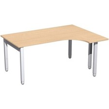 Eckschreibtisch rechts, 4-Fuß