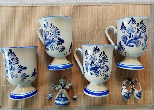 Weiß blaue kakao becher - 4,