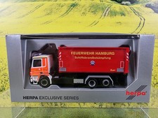 1:87 Herpa 904612 MB Actros WLF Schiffsbrandbekämpfung Feuerwehr Hamburg OVP