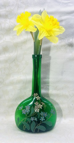 Legras emaille glas vase - legras,