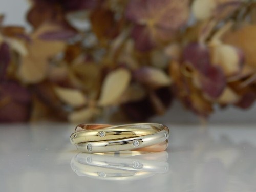 585 trinity ring - 585,