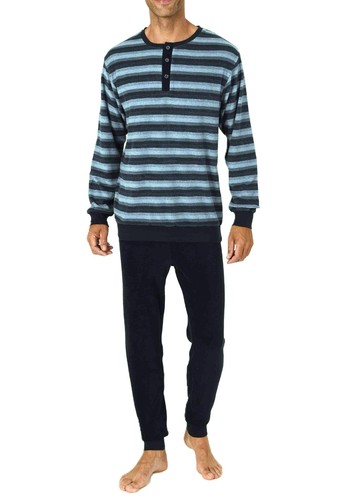 Herren frottee schlafanzug - frottee,