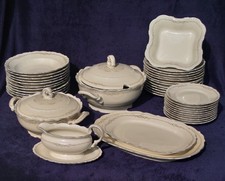Service, Geschirr Set, Porzellan, Mitterteich Bavaria, 1930-1945, crème