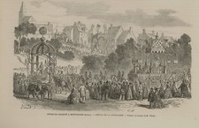 GRAVUR NAPOLEON III PARADE