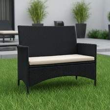 Gartenbank Sitzbank Rattanbank