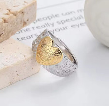 💛Damen Ring Herz Silber