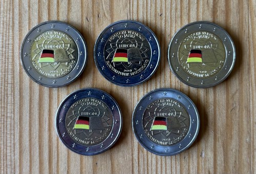 Euro münze römische - 5x,