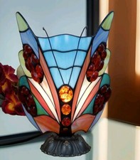 Schmetterling Bernsteinlampe AURUM Tischlampe Edelstein Lampe Bernstein Tiffany
