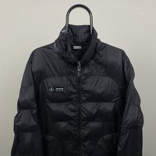 Puma Mercedes Jacke Herren Medium Schwarz Petronas AMG Formel 1 Outdoor Mantel