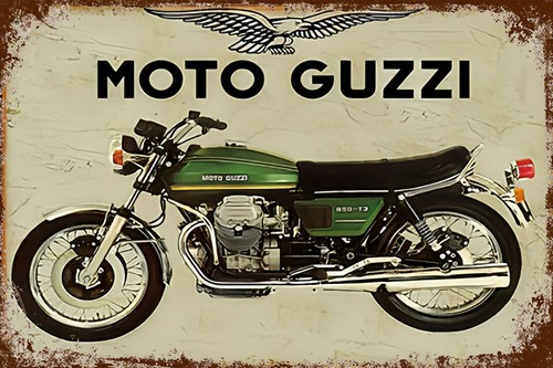 Blechschild moto guzzi 20 - blechschild,