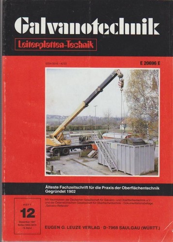 Galvanotechnik band - galvanotechnik.,