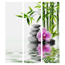 Spa Buddha Naturholz RAUMTEILER PARAVENT HOLZ SPANISCHE WAND ORIENT TRENNWAND