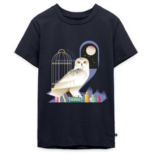 Harry Potter Eule Hedwig Bei Nacht Teenager Premium Bio T-Shirt