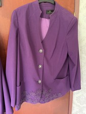 Kostüm, Blazer mit Rock Größe 48