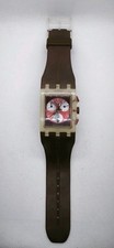 swatch uhr damen  Chrono Vintage 1998 Ultra Rare Eckig Cube Chronograph tested