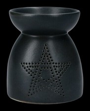 Duftlampe schwarz - Pentagramm