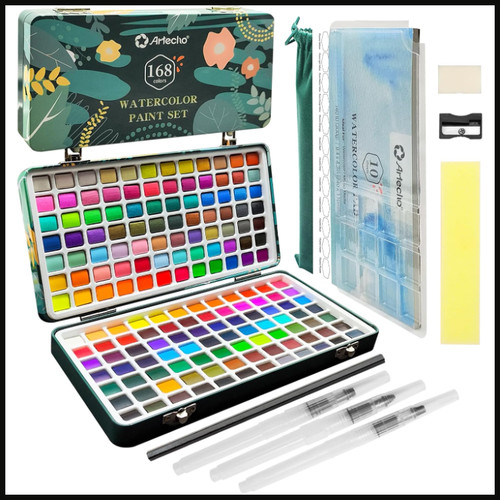Aquarellfarben set 168 farben - aquarellfarben,