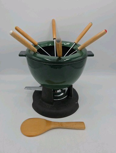 Gusseisen fondue set emaille - fondue,