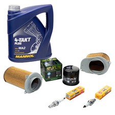 Wartungspaket für Suzuki VS 800 Intruder VS Öl 4L+Luftfilter+Ölfilter+Zündkerzen