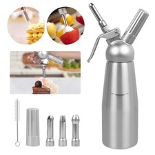 Sahnespender Edelstahl 500ml Professional Soßen Sahnebereiter Sahnesiphon Cremes