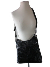 Handtasche Schwarz Lack mit