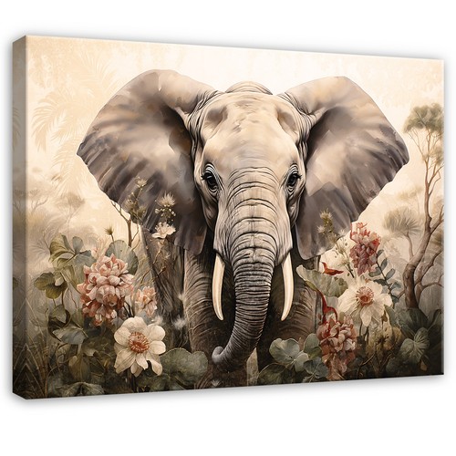 Leinwand kinderzimmer elefant - leinwand,