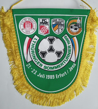 Orig. Wimpel  1.Thüringer Sommerturnier 1989  JENA / ERFURT / St.PAULI / SITTARD