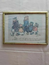 Bilderrahmen mit Heinrich Zille Zeichnung ( nicht original)