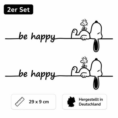 Aufkleber set happy - set, "be