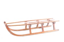 alter Schlitten Rodel Holz