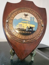 Alte ADAC Auto Plakette - 4. Lastwagenfahrer Wettbewerb 1959 München