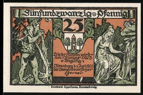 Notgeld ilsenburg harz - ilsenburg,