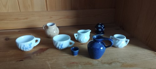Miniatur porzellan tassen mit - miniatur,