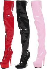 Herren Overknee High Heels Stiefel für Männer Travestie, Transen, Drag Queen