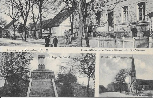 Ansichtskarte zorndorf m - zorndorf, n.m