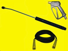 HD-Pistole + Strahlrohr 1000 Lanze mit 10m Hochdruckschlauch für Kärcher HD HDS