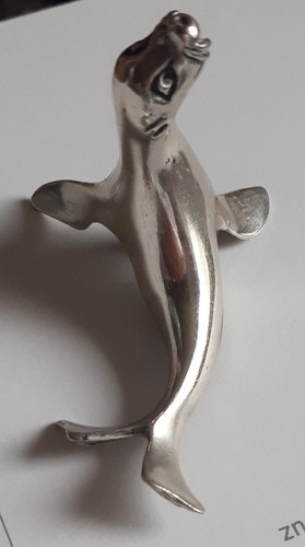 Figur seehund robbe silber - seehund,,