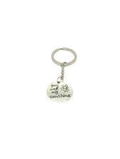 Schlüsselanhänger Disc You are my sunshine silber 